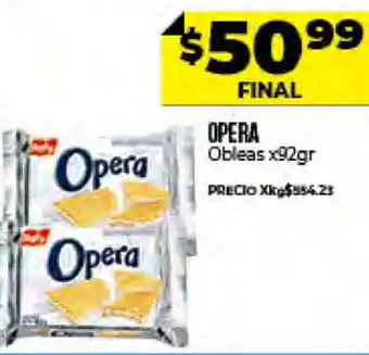 Supermayorista Vital Opera Obleas x 92 gr oferta