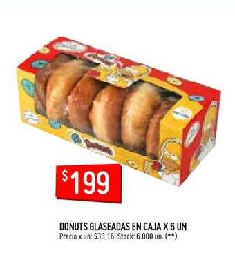 Walmart Donuts Glaseadas en Caja x 6 un oferta