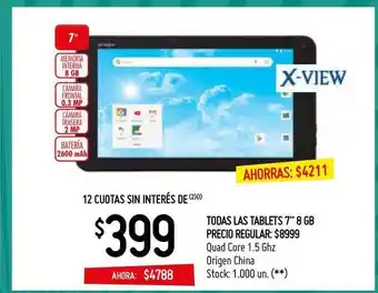 Walmart Todas Las Tablets 7" 8 GB oferta
