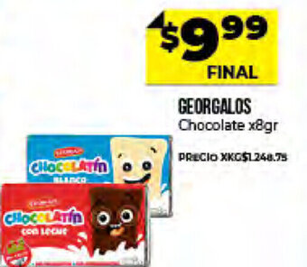Supermayorista Vital Georgalos Chocolate x 8 gr oferta