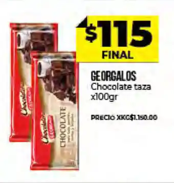 Supermayorista Vital Georgalos Chocolate Taza x 100gr oferta