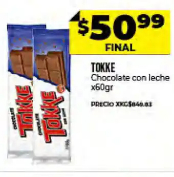 Supermayorista Vital Tokke Chocolate con Leche x 60gr oferta
