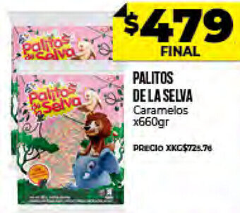 Supermayorista Vital Palitos De La Selva Caramelos x 660gr oferta