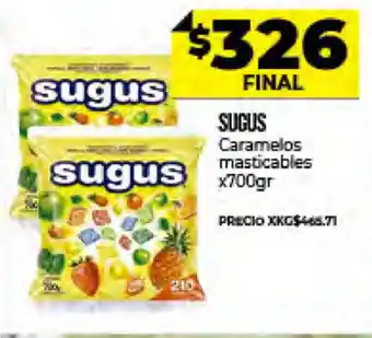 Supermayorista Vital Sugus Caramelos Masticables x 700gr oferta