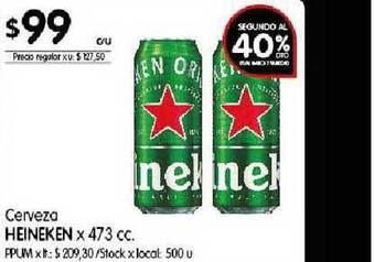 Disco Heineken Cerveza x 473cc oferta