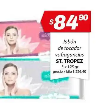 Almacor St. Tropez Jabón de Tocador vs Fragancias 3 x 125 gr oferta