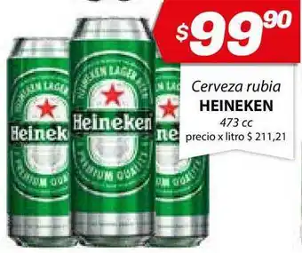 Almacor Heineken Cerveza Rubia 473 cc oferta