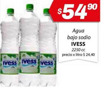 Almacor Ivess Agua Bajo Sodio 2250 cc oferta