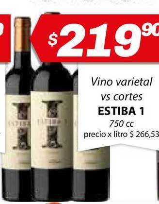 Almacor Estiba 1 Vino Varietal vs Cortes 750 cc oferta