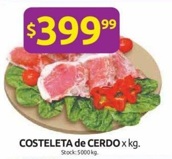 Cordiez Costeleta de Cerdo x kg oferta