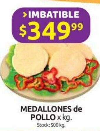 Cordiez Medallones de Pollo x kg oferta