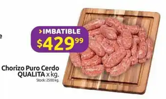 Cordiez Qualita Chorizo Puro Cerdo x kg oferta