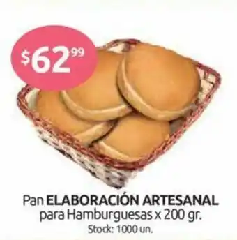 Elaboracion Artesanal Pan para Hamburguesas x 200gr
