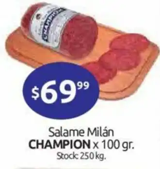 Cordiez Champion Salame Milán x 100gr oferta