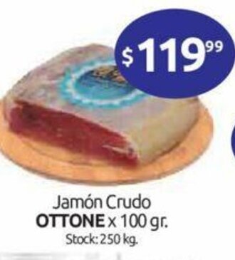 Cordiez Ottone Jamón crudo x 100gr oferta