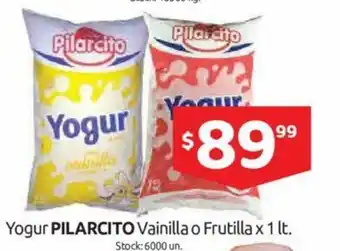 Cordiez Pilarcito Yogur Vainilla o Frutilla x 1lt oferta