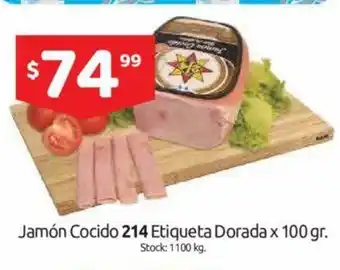 Cordiez 214 Jamón Cocido Etiqueta Dorada x 100gr oferta