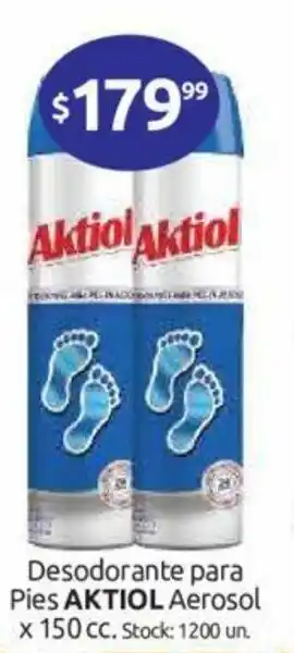 Cordiez Aktiol Desodorante para Pies Aerosol x 150cc oferta