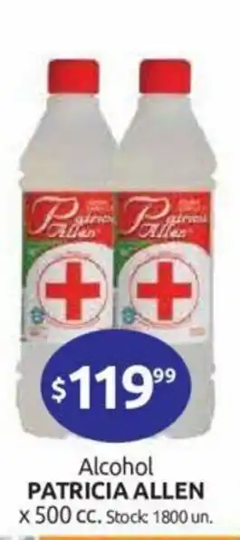 Cordiez Patricia Allen Alcohol x 500cc oferta