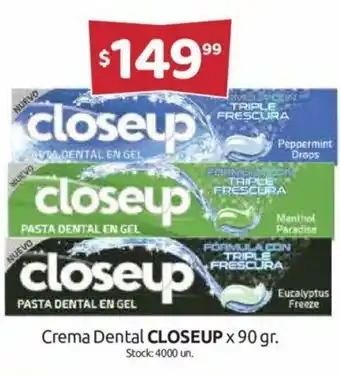 Cordiez Closeup Crema dental x 90gr oferta
