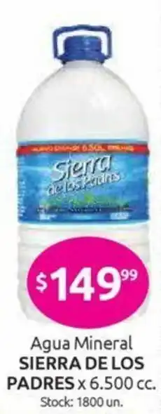 Cordiez Sierra De Los Padres Agua Mineral x 6.500cc oferta