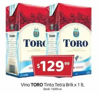 Cordiez Toro Vino Tinto tetra Brik x 1lt oferta