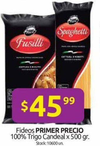 Cordiez Primer Precio Fideos 100% Trigo Candeal x 500gr oferta