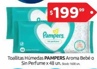 Cordiez Pampers Toallas Húmedas Aroma Bebe o Sin Perfume x 48 un oferta
