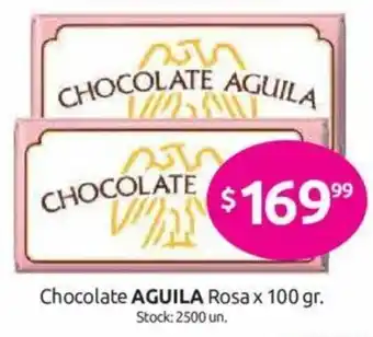 Cordiez Aguila Chocolate Rosa x 100gr oferta