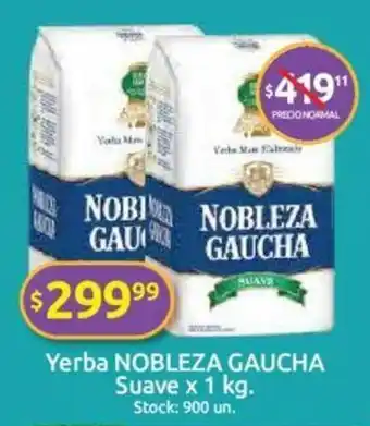 Cordiez Nobleza Gaucha Yerba Suave x 1kg oferta