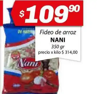 Almacor Nani Fideo de Arroz 350gr oferta