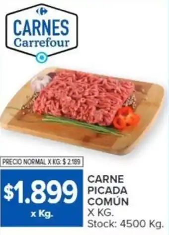 Carrefour CARNE PICADA COMÚN X KG oferta