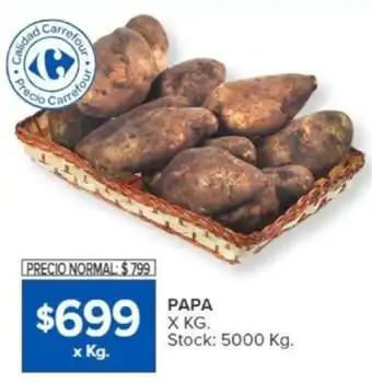 Carrefour PAPA x Kg oferta