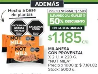 Carrefour MILANESA CON PROVENZAL X 2 U. X 220G oferta