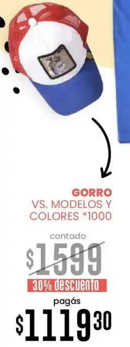 La Anonima Gorro Vs.Modelo y Colores oferta