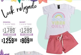 La Anonima Remera/Short oferta