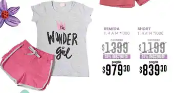 La Anonima Remera/Short oferta