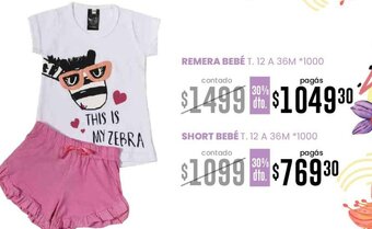 La Anonima Remera Bebé 12A36m oferta