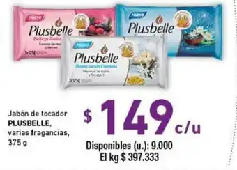 Cooperativa Obrera Plusbelle Jabón de tocador varias fragrancias 375g oferta