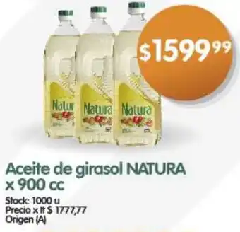 Supermercados Buenos Días Aceite de girasol NATURA x 900 cc oferta