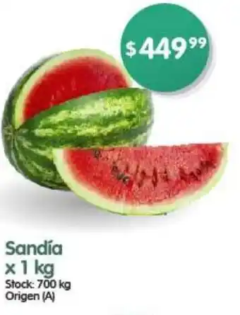 Supermercados Buenos Días Sandía x 1kg oferta