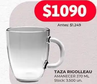 Supermercados Tadicor TAZA RIGOLLEAU AMANECER 370ML oferta