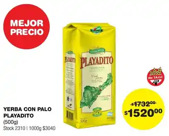 YERBA CON PALO PLAYADITO 500G