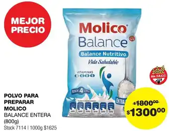 Atomo Conviene POLVO PARA PREPARAR MOLICO BALANCE ENTERA 800G oferta