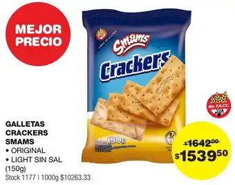 Atomo Conviene GALLETAS CRACKERS SMAMS 150G oferta