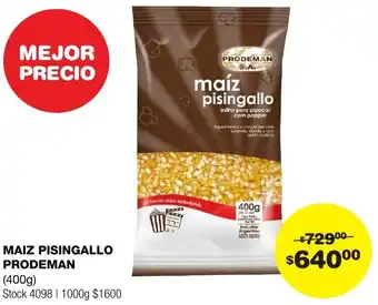 Atomo Conviene MAIZ PISINGALLO PRODEMAN 400G oferta