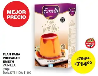 Atomo Conviene FLAN PARA PREPARAR EMETH VAINILLA 60G oferta