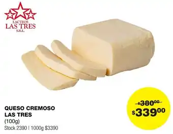 Atomo Conviene QUESO CREMOSO LAS TRES 100G oferta