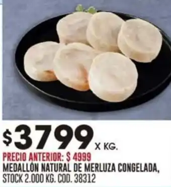 Coto MEDALLON NATURAL DE MERLUZA CONGELADA X KG oferta