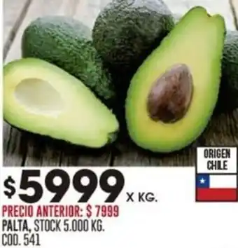 Coto PALTA X KG oferta